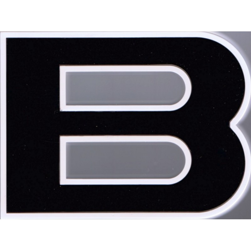 Buchstabe "B" zu Schriftzug