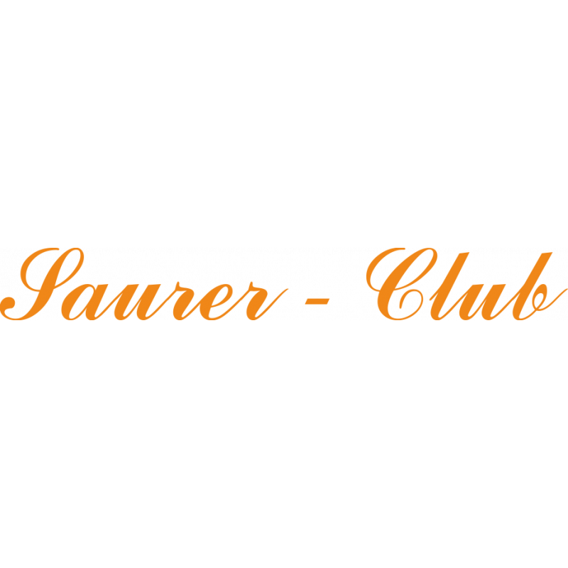Klebeschrift Saurer - Club