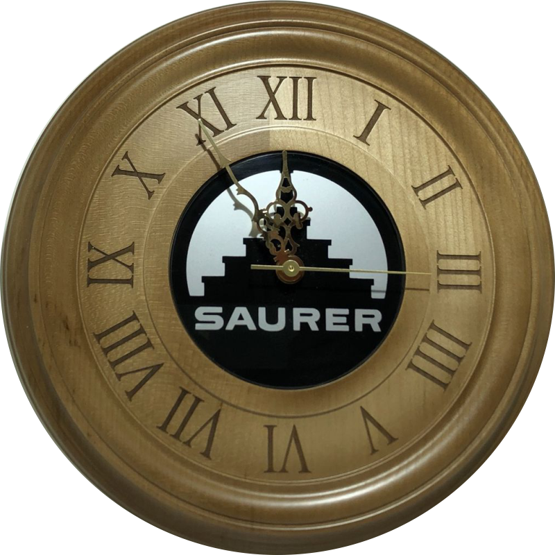 Horloge murale en bois SAURER