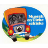 Original autocollant SAURER "Muesch en Ticke schicke" mit Trio Eugster