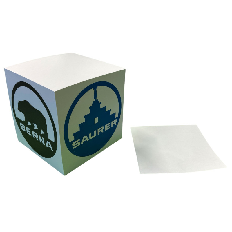 Notizblock mit SAURER / BERNA - Logo