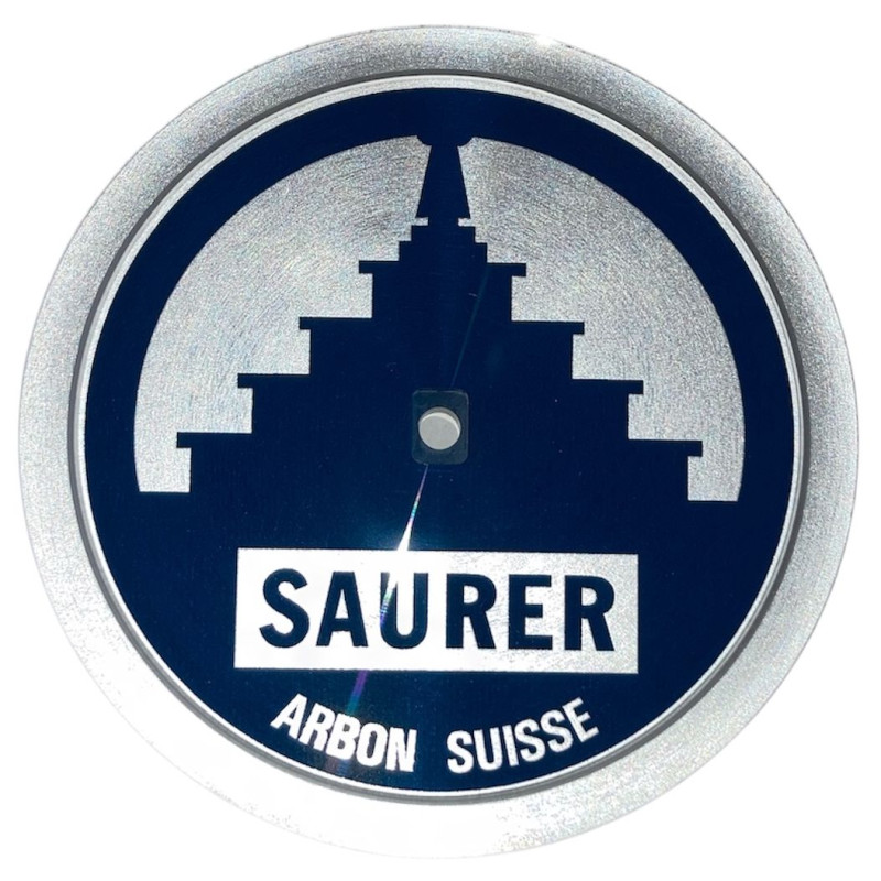Kühlersignet SAURER D mit Befestigungsschraube M6